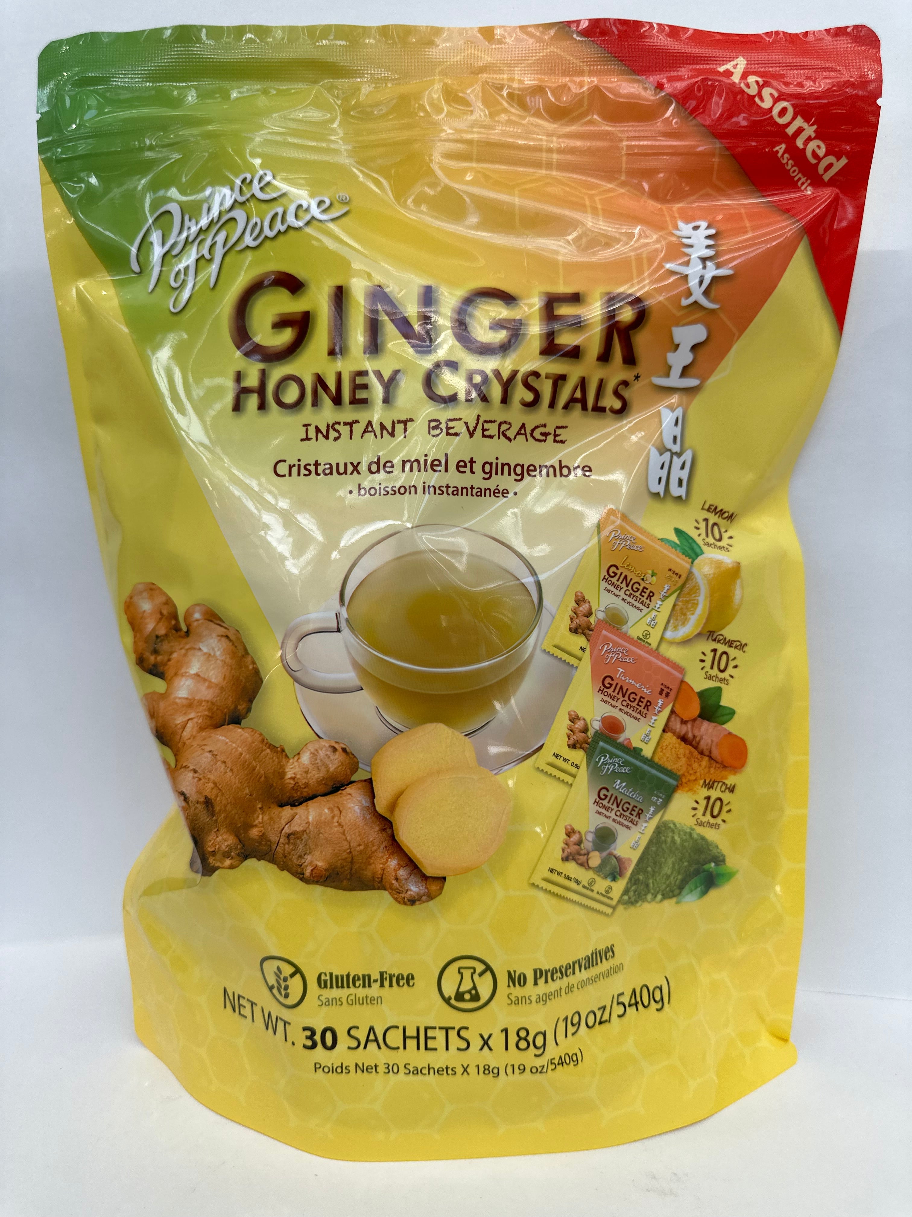 Ginger Honey Crystals – Sweet & Spicy Instant Drink Mix with Natural Health Benefits
