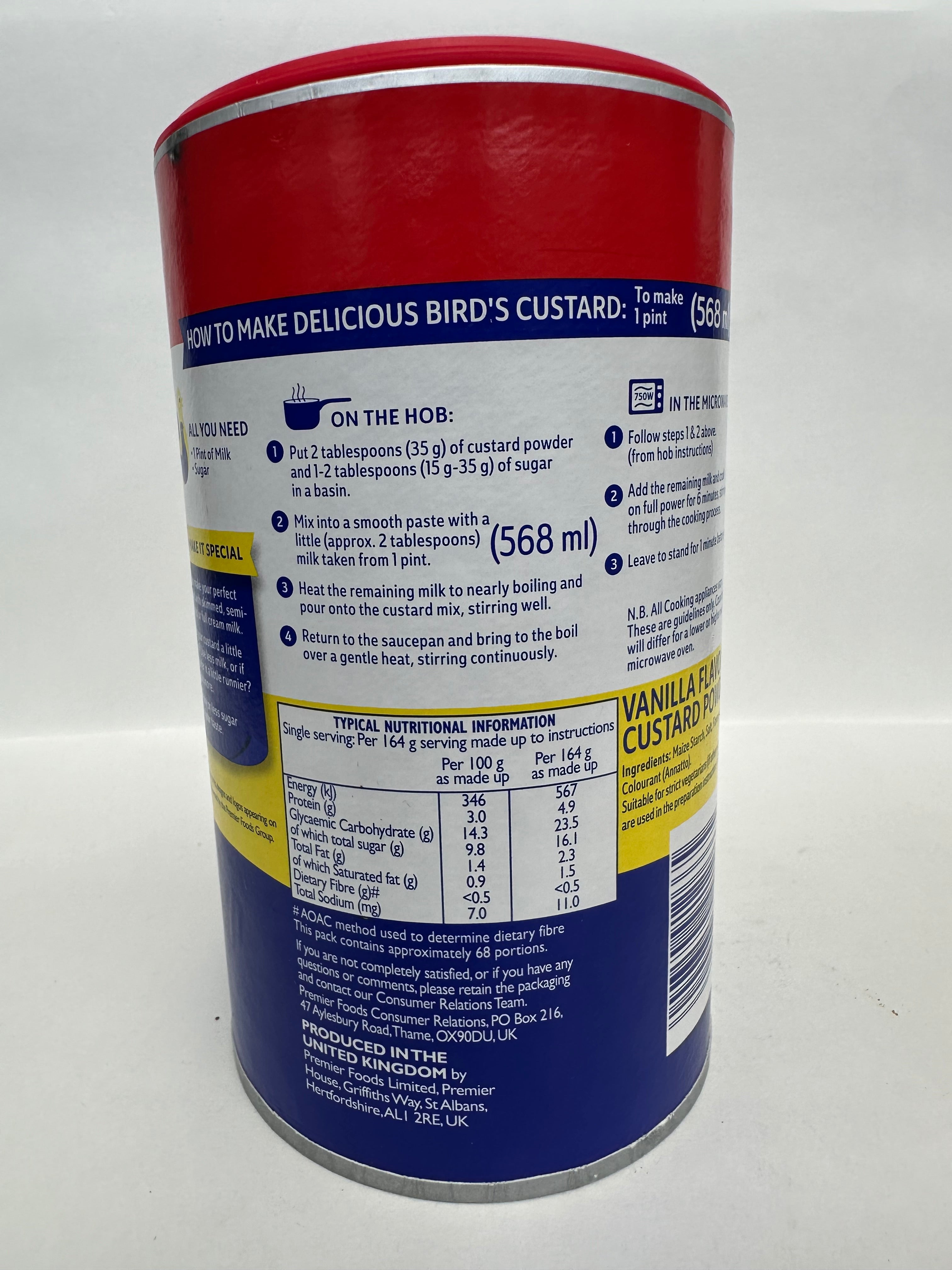 Bird’s Vanilla Flavour Custard Flour – Creamy, Ready-to-Mix Dessert Powder – 300 g Pack