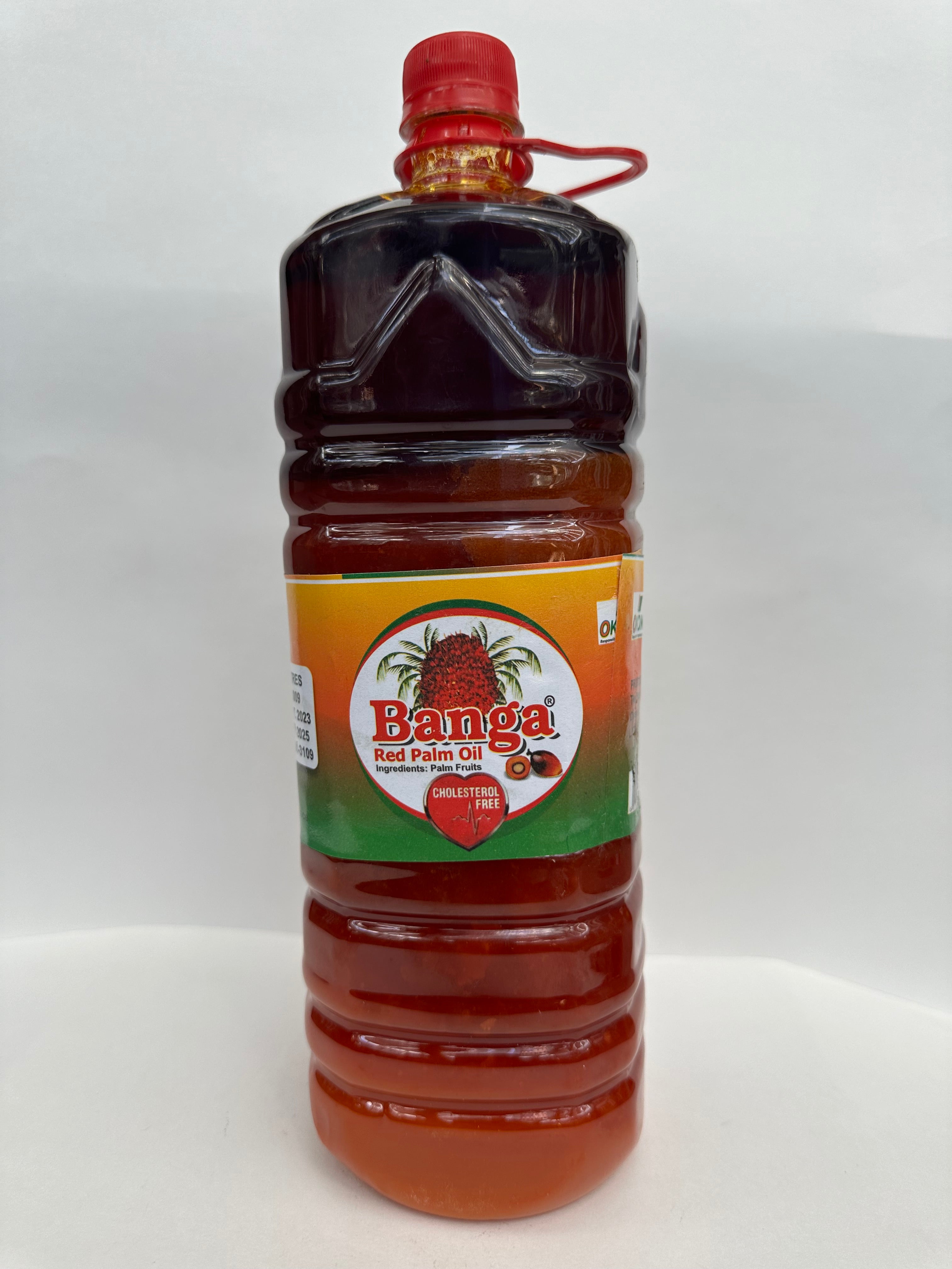 Banga Red Palm Oil Cholesterol-Free & Nutrient-Rich Cooking Oil – 2L Bottle