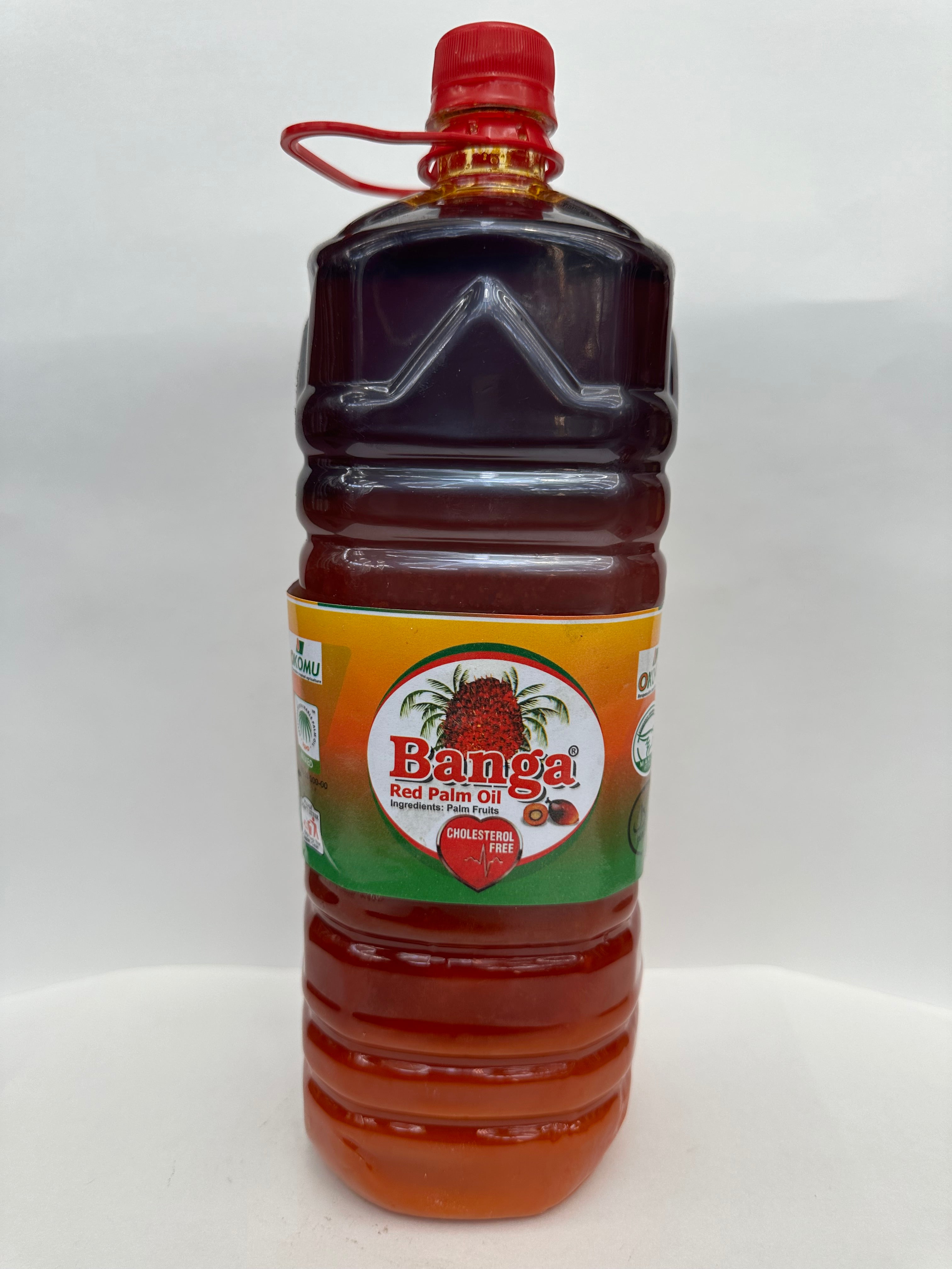 Banga Red Palm Oil Cholesterol-Free & Nutrient-Rich Cooking Oil – 2L Bottle