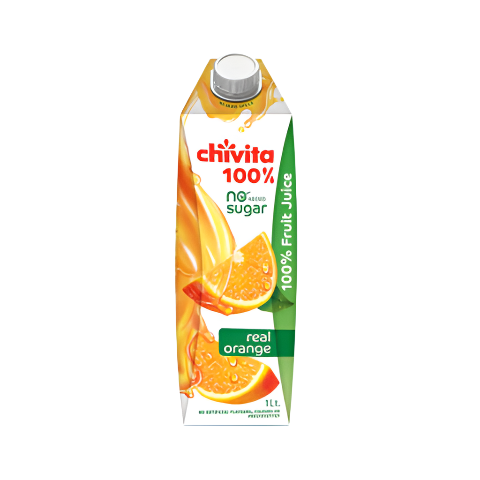 Chivita Real Orange Juice – 100% Pure, No Preservatives – 1 L
