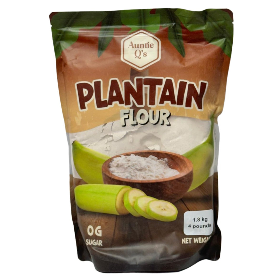 Auntie Q's Plantain Flour – Naturally Gluten-Free Flour for Swallow & Baking