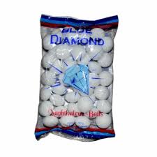 Blue Diamond Naphthalene Balls – White Camphor Balls for Air Freshening & Pest Repellent – 150g