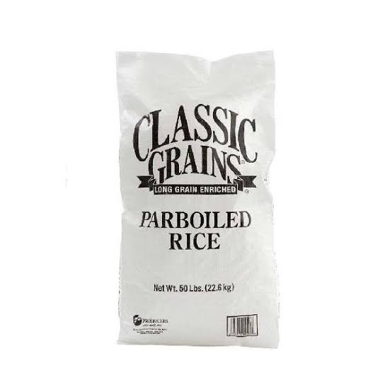 Classic Grains Parboiled Rice – Premium Long Grain Rice for Fluffy Meals, 25lb Pack